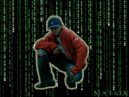 moi avec le style matrix